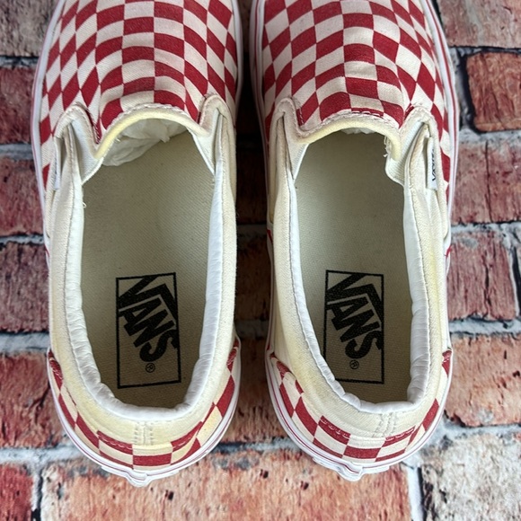 VANS CHECKERBOARD SLIP ON LOWTOP SHOES, WOMANS SIZE 8 EUC - Picture 9 of 11